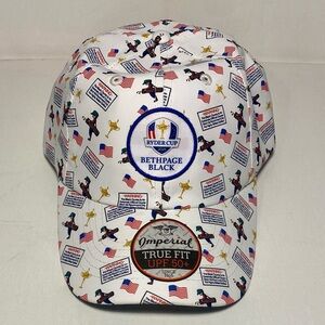 Ryder Cup Bethpage Black Imperial True Fit UPF 50+ NY Print OL-Circle Hat NWT